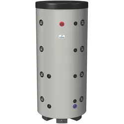 Hygienespeicher mit Trinkwasser Edelstahlwellrohr-Wärmetauscher und 1 Heizungswärmetauscher, 500L, EEK B