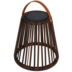 Lumisky EVANIA H28CM Batteriebetriebene Solarlaterne Polyrattan Braun