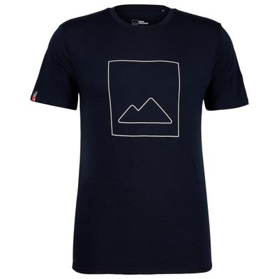 Bergfreunde - Merino155 RömersteinBF. Print Tee - Merinoshirt Gr XXL blau