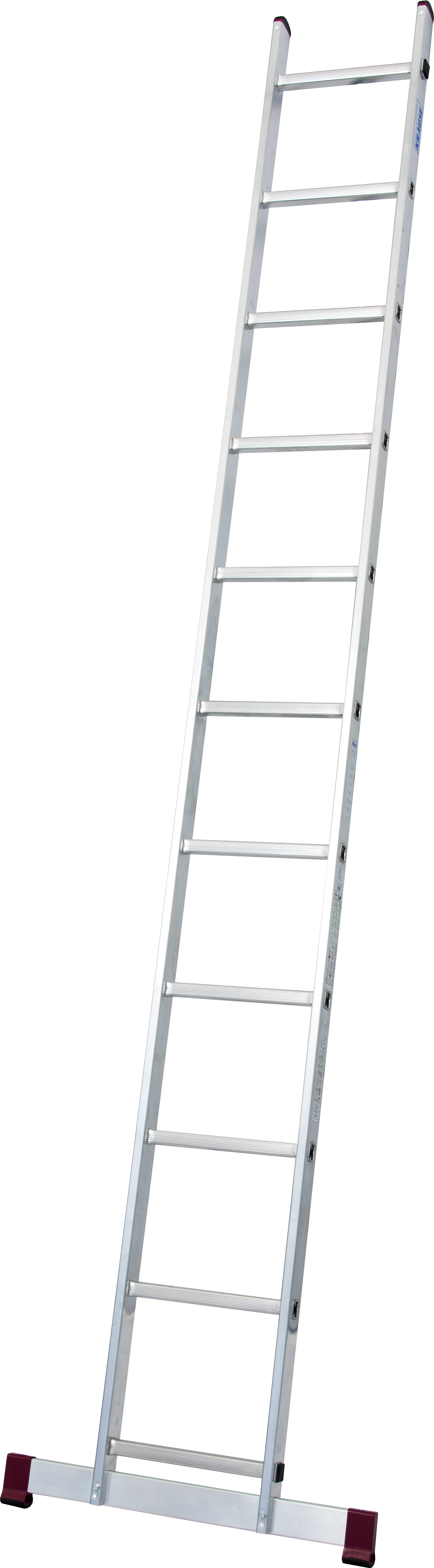 Anlegeleiter KRAUSE "Corda", grau (aluminiumfarben), B:70cm H:205cm L:310cm, Aluminium, Leitern, 11 Sprossen