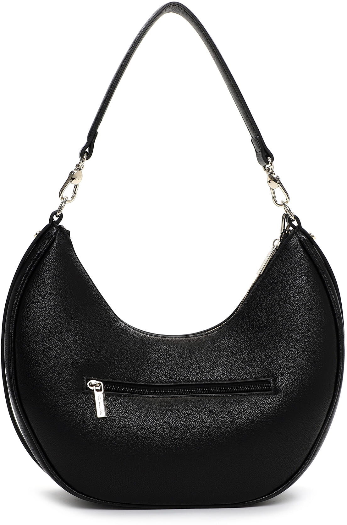 Beuteltasche TAMARIS "Beutel TAS Katharina", Damen, Gr. B/H/T: 31cm x 28cm x 10cm 0, schwarz (schwarz 100), Polyester, Taschen Beuteltasche