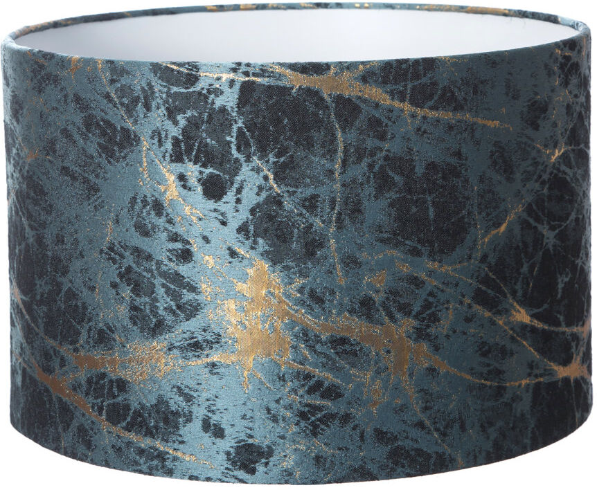 Ivy Bronx Polyester Drum Lamp Shade ( Screw On ) Teal 35cm H x 35cm W x 35cm D