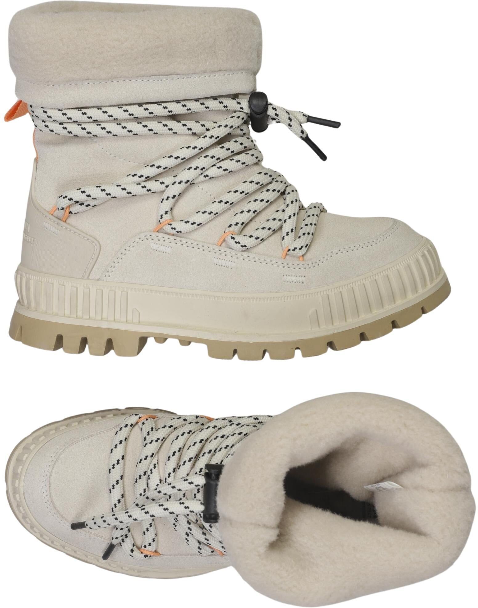 Palladium Damen Stiefelette, Cremeweiß, Gr. EU 36, Leder / Tex / Membran - Second Hand