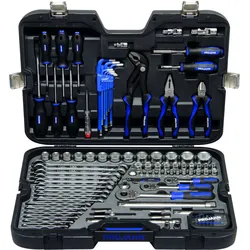 Projahn 1/4" + 3/8" + 1/2" PROJAHN professional Universal Werkzeugkoffer 122-teilig