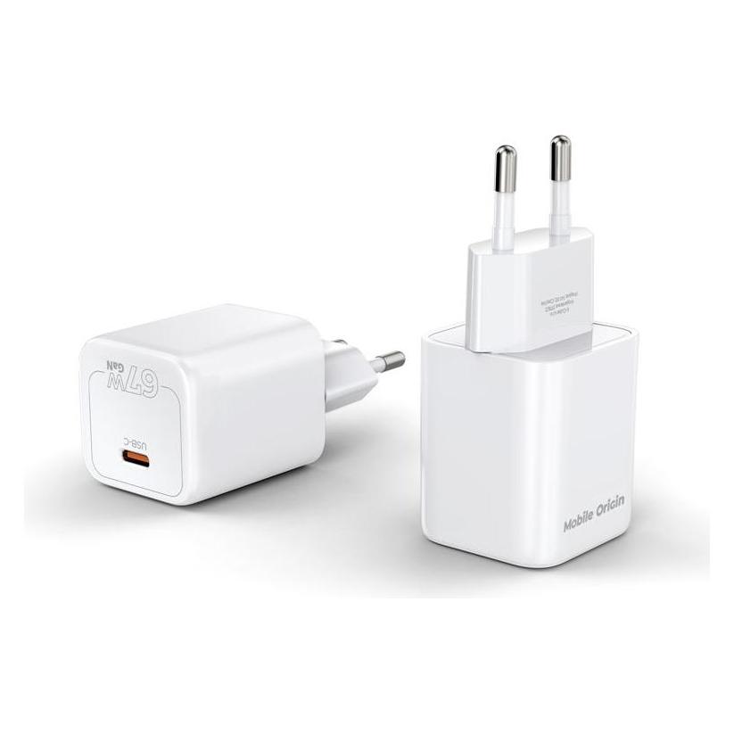Mobile Origin PW6 GaN Super Charger 67W weiss / Ladegerät / USB-C (67 W, 1 Port) (MO-67W-PW6)