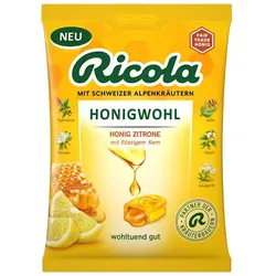 RICOLA m.Z.Beutel Honigwohl Zitrone Bonbons 68 g