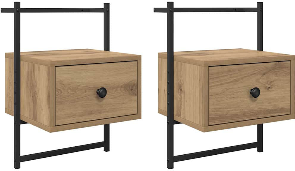 Trent Austin Design 35cm W Manufactured Wood Bedside Table Artisan Oak 51cm H X 35cm W X 30cm D
