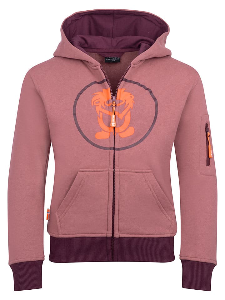 Trollkids Sweatjacke "Sortland" in Rosa - 98