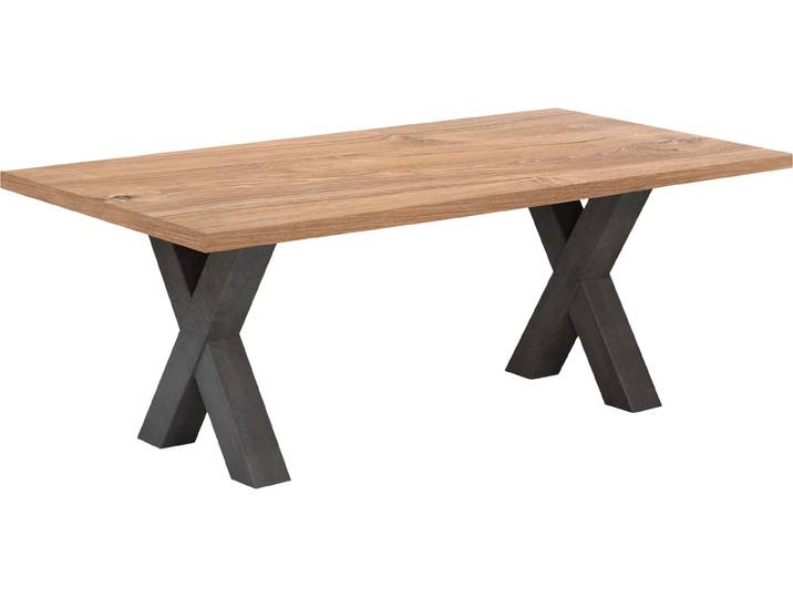 Couchtisch MÄUSBACHER Mister X-CT 120 , grau (graphit, stirling oak, graphit, stirling oak), B:120cm H:47cm T:70cm, Tische, Couchtisch, Mäusbacher Couchtisch mit X Gestell. Breite 120 cm
