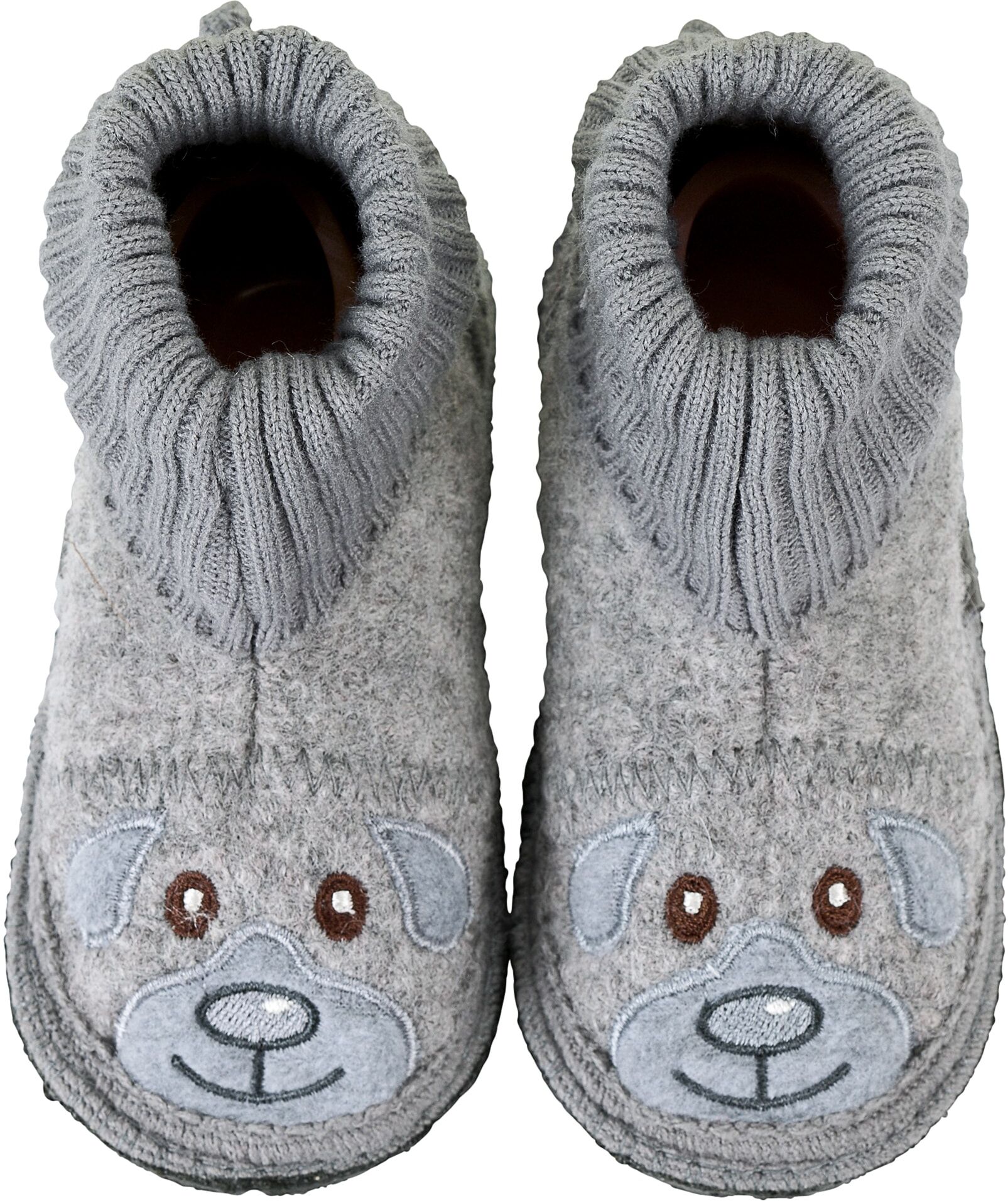 Hausschuh STERNTALER "Hausschuhe", Jungen, Gr. 28, grau (rauchgrau), Obermaterial: 100% Wolle WO., Schuhe Hausschuh