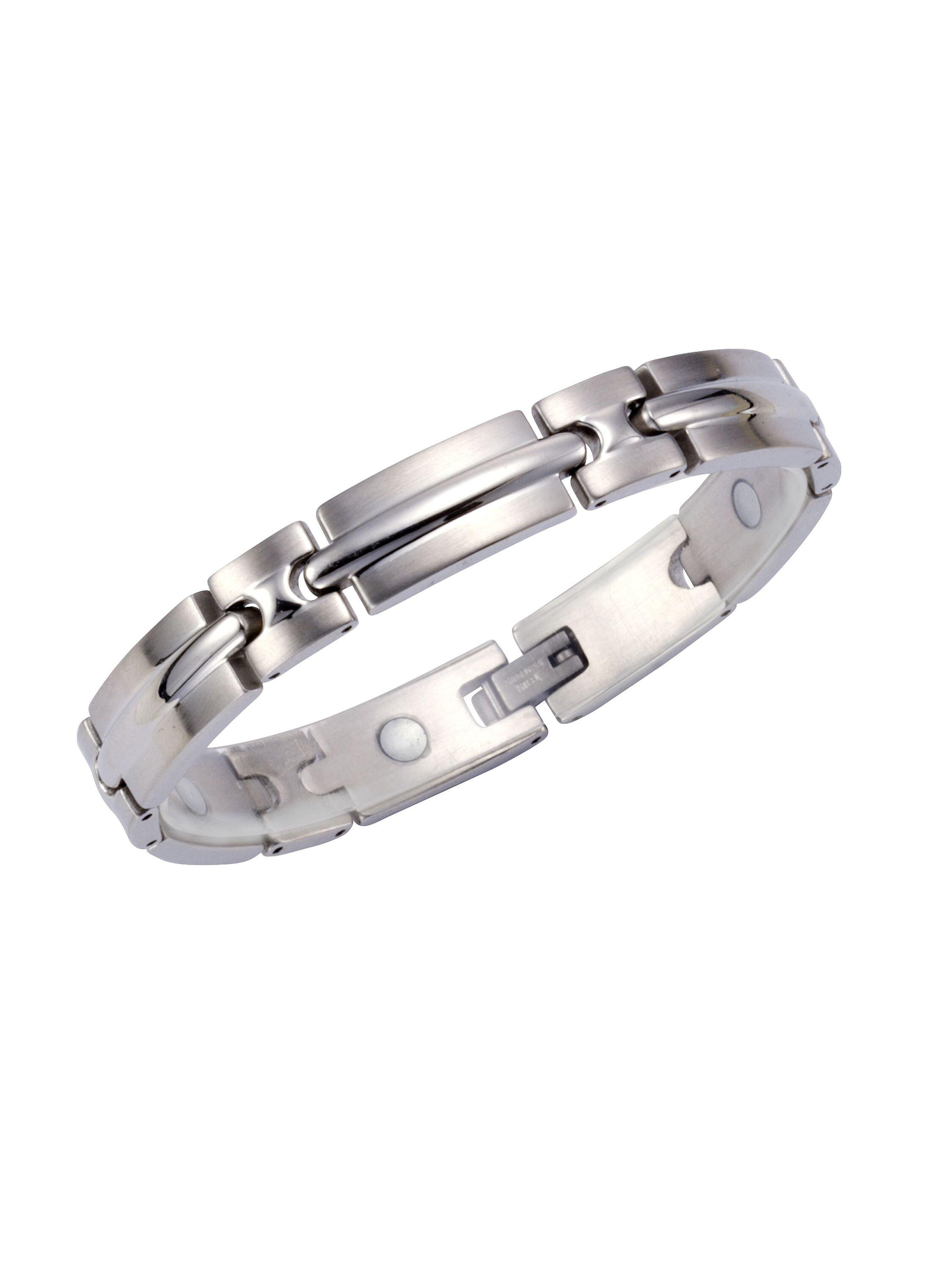 Zeeme Stainless Steel Armband Edelstahl glanz matt 19cm lang
