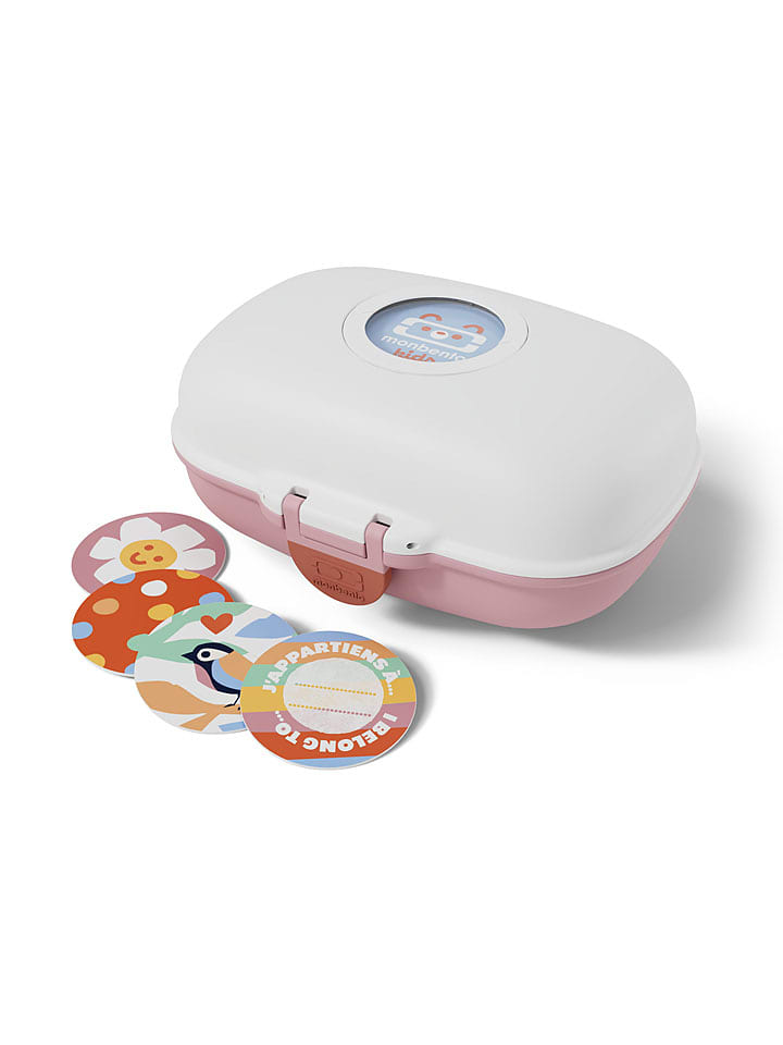 Monbento Snackbox "Gram" in Weiß/ Rosa - 600 ml - onesize