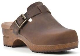 Women's White Mountain Behold Clog Mule by White Mountain in Brown Leather (Size 10 M)