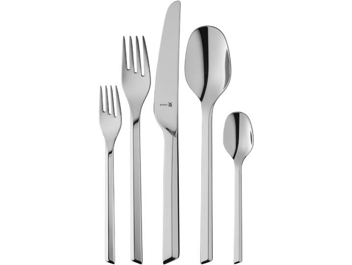 Besteck-Set WMF Kineo , grau (edelstahl), 66 Stk., Cromargan Edelstahl Rostfrei, Essbesteck-Sets, ergonomisch, Cromargan protect