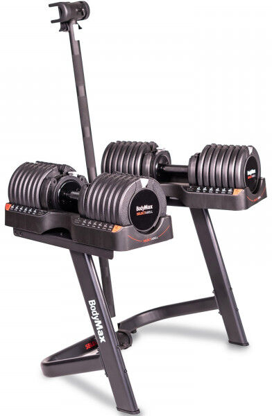 BodyMax 34kg Selectabell Adjustable Dumbbell 34kg Selectabell Pair with Stand...