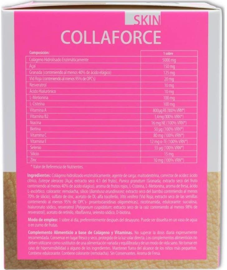 DietMed Collaforce Skin Colágeno y Ácido Hialurónico 30sobres