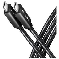 AXAGON USB-C® Kabel USB 3.2 Gen2 USB-C® Stecker 1 m Schwarz vergoldete Steckkontakte BUCM32-CM10AB