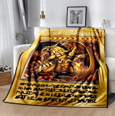 Inspire Curations Blue Eyes White Dragon Anime Throw Blanket 3 70x100cm
