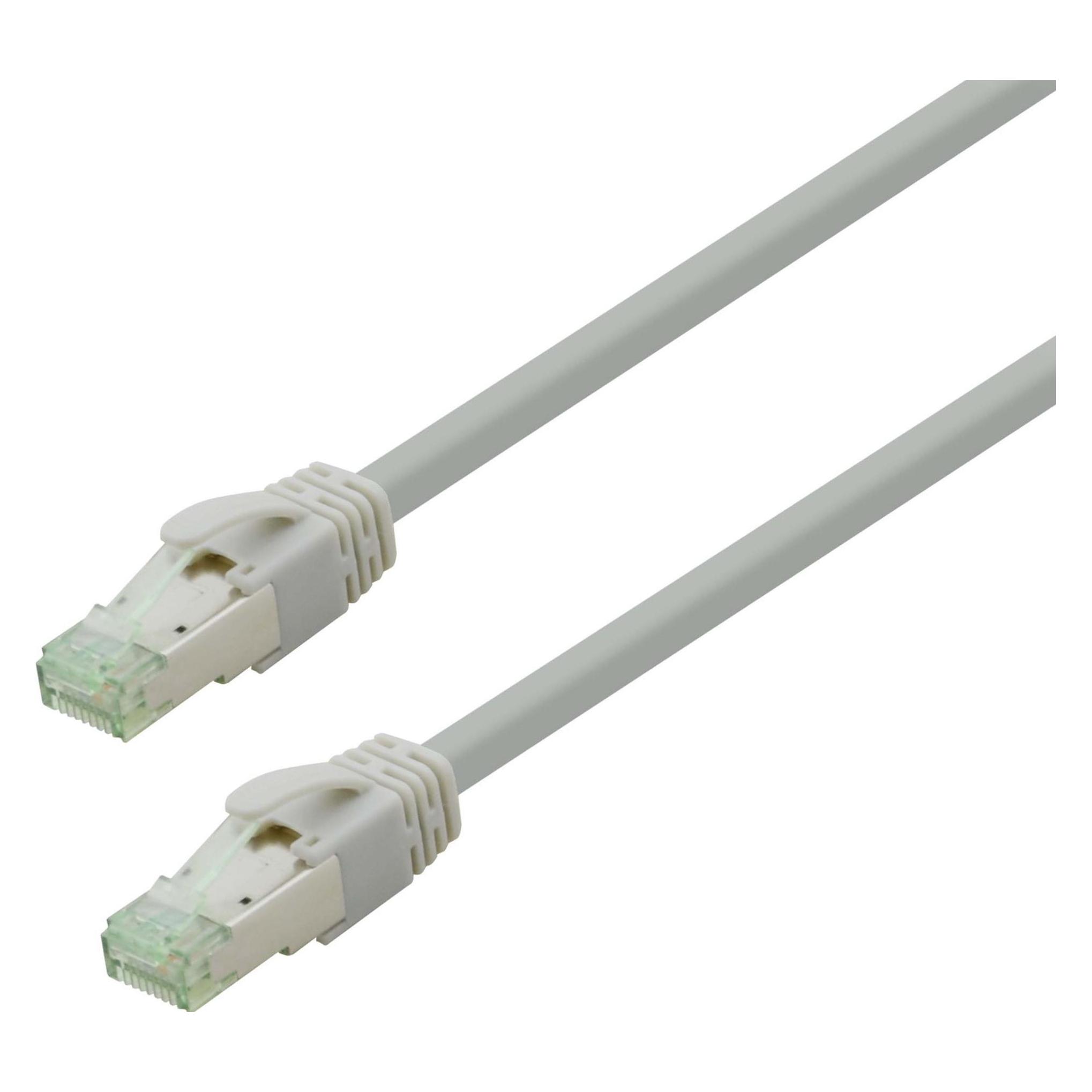 Nambo Patchkabel S/FTP Cat 6a High Quality T138 GHMT (ISO/IEC) grau 0,5m (S/FTP, CAT6a, 0.50 m) (N500-GRT138-0.5)