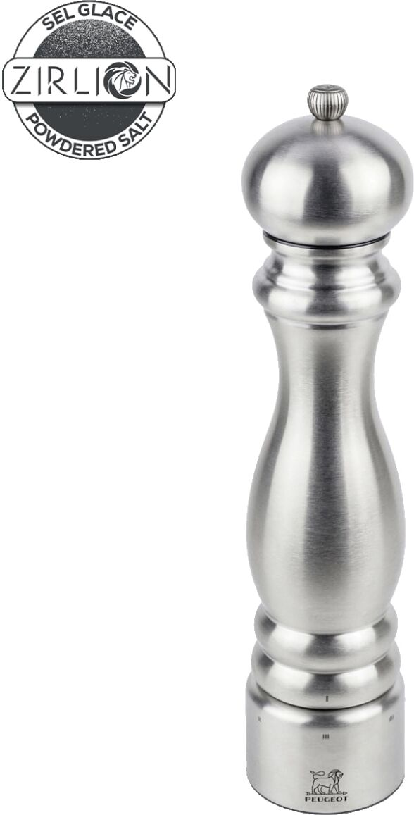 Peugeot Paris chef moulin à sel manuel en inox, u'select, 30 cm - 12in Argenté 30x30cm