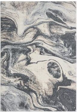 MDA Rugs Fresco Collection Beige/Grey Abstract Area Rug