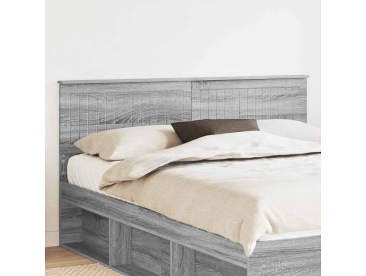 RJPLMFV Kopfteil, grau, Sonoma, Holz Modernes Design, einfache Pflege, rechteckige Form, einfache Montage