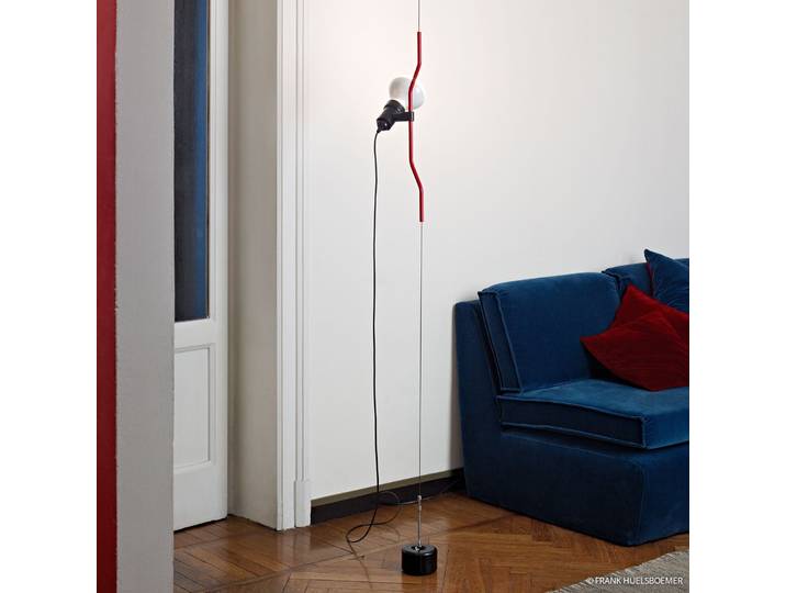 Suspension Parentesi rouge sans variateur d'intensité - FLOS - Salon / séjour - Design - Métal - À ampoule unique