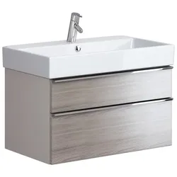 Neuesbad Serie 200 Waschtischunterschrank, B:694, T:447, H:430 mm, Eiche grau OS581-001