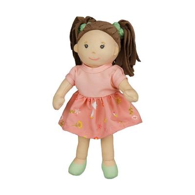 Stoffpuppe ''Rosa'' mit Kleidchen 22 cm