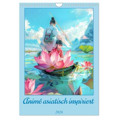 Animé asiatisch inspiriert (Wandkalender 2026 DIN A4 hoch), CALVENDO Monatskalender