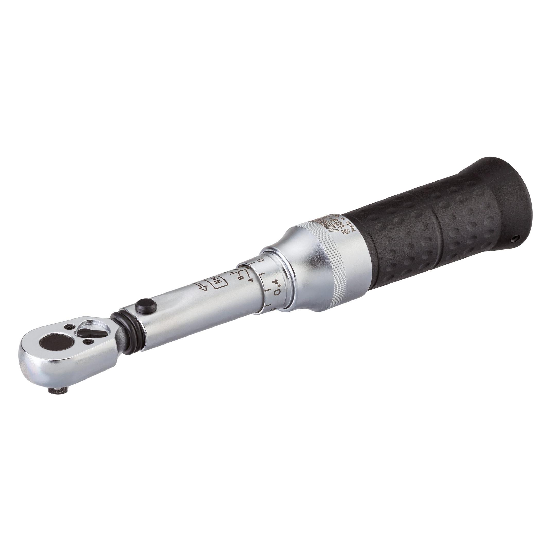 Hazet Drehmoment-Schlüssel 6108-1CTCAL - Toleranz: 2% - Vierkant massiv 6,3 mm (1/4 Z (1/4", 2 - 10 Nm) (6108-1CTCAL)