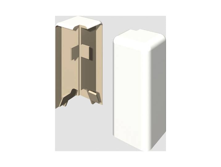 Egger Aussenecke 6 cm Universal weiss neues kubisches Profil 2 Stück