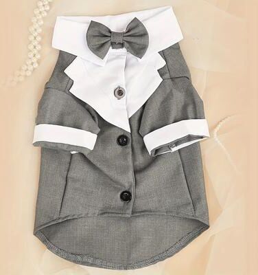 Inspire Essentials Formal Dog Wedding Suit With Bow Tie b m