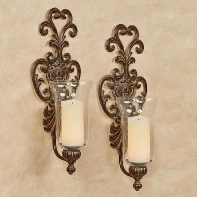 Touch of Class Asciano Wall Sconce Pair Bronze, Pair, Bronze