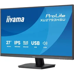 iiyama 68.6cm (27") XU2793HSU-B7 16:9 HDMI+DP+2xUSB IPS (1920 x 1080 Pixel, 27"), Monitor, Schwarz