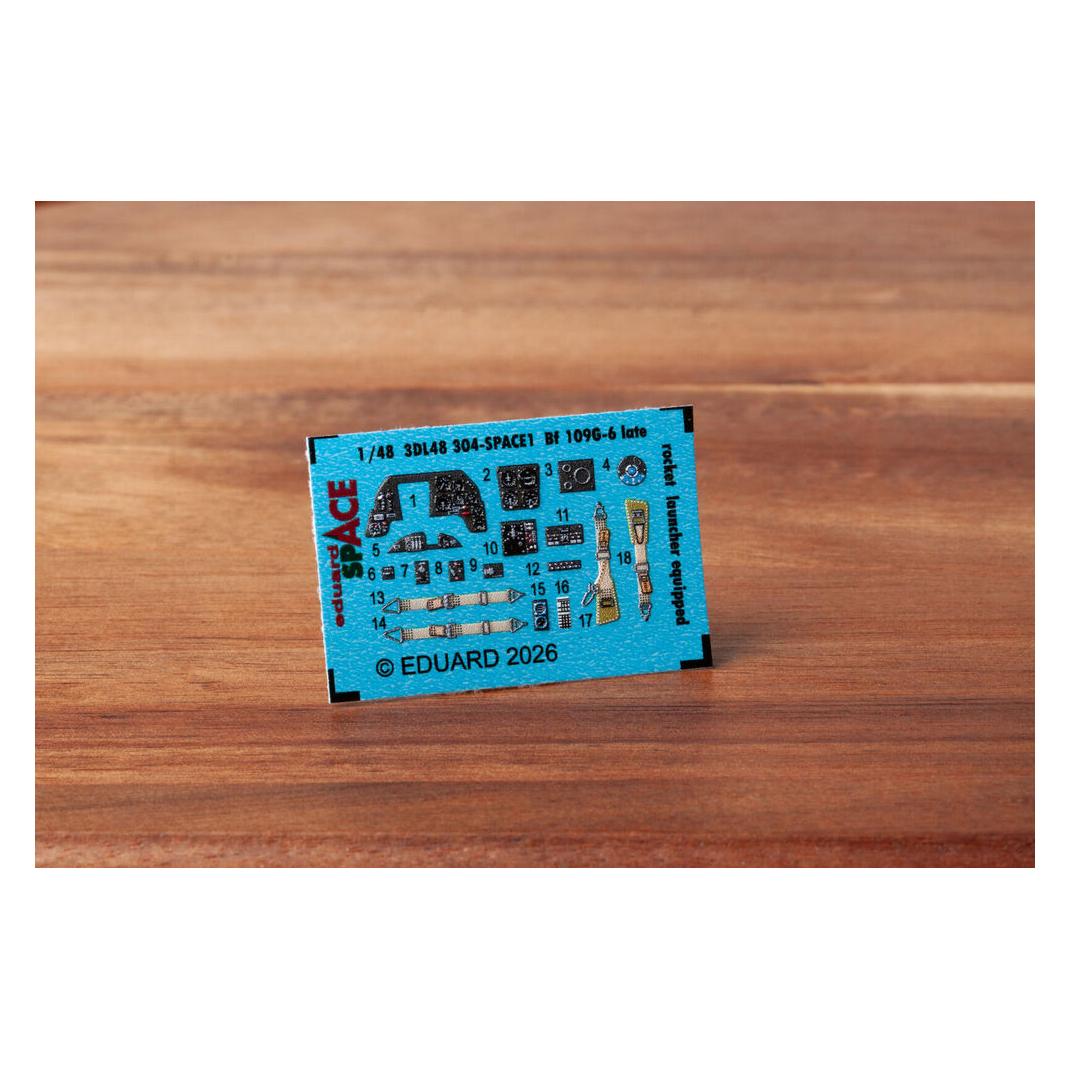 Eduard Bf 109G-6 late (rocket launcher equipped) SPACE for Tamiya (3DL48304)