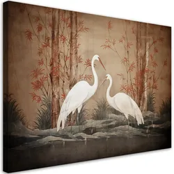 WANDBILD tier orientalischer vogel