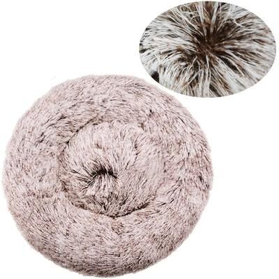 Uplift Essentials Round Plush Pet Bed For Dogs And Cats color 14 19.7in