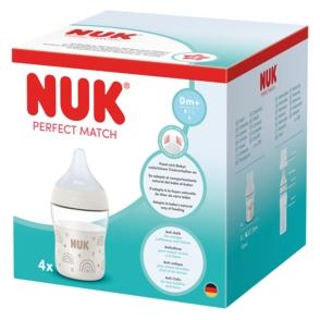NUK Perfect Match PP-Flasche 150 ml 4er Set (Regenbogen) (150 ml) (10225348)