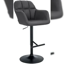 Proregal CHEFGASTRO Barhocker NEVADA Kunstleder Schwarz HxBxT 97x57x59cm Kunstleder Schwarz Barstuhl