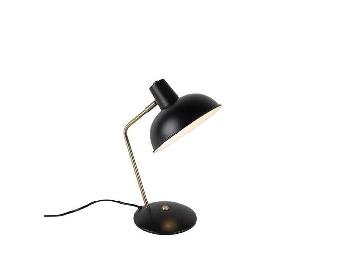 Lampe de table rétro noire avec bronze - Milou