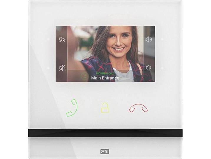 91378501WH - Intérieur Compact blanc - répondeur vidéo\, LCD 4\,3