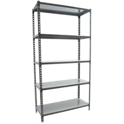 SimonRack Metallregal, 2000x1100x300 mm, 5 Ebenen, Metallboden, 200 kg Biegepunkt, Anthrazit - Simonclick