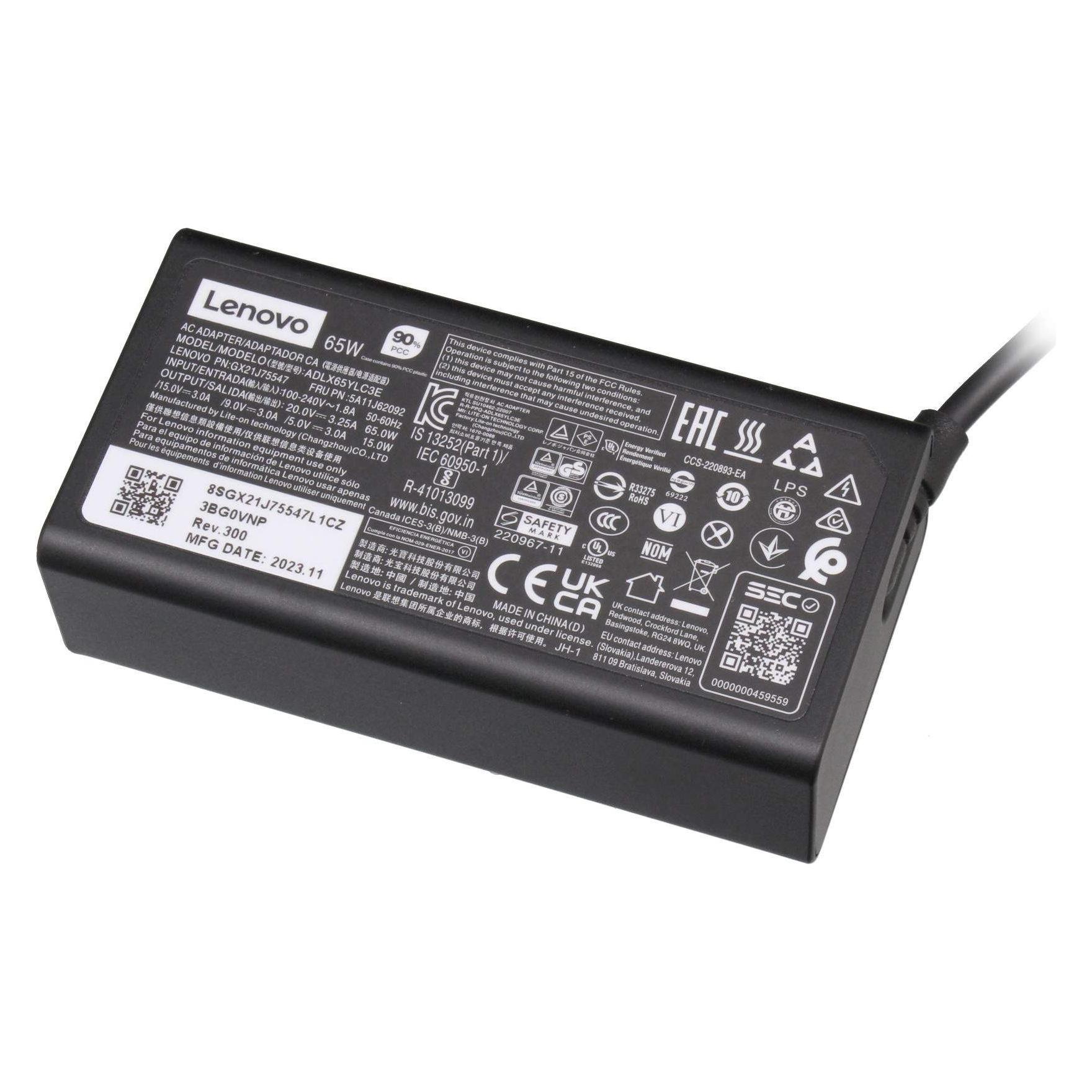 Lenovo Ac Adapter (65 W) (5A10W86314)