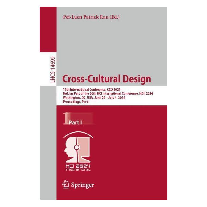Springer Cross-Cultural Design (Englisch, Softcover, Pei-Luen Patrick Rau) (57042699)