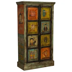 BISCOTTINI INTERNATIONAL ART TRADING BISCOTTINI Handbemaltes massivholz l83xpr38xh150 cm 38x83x150 cm