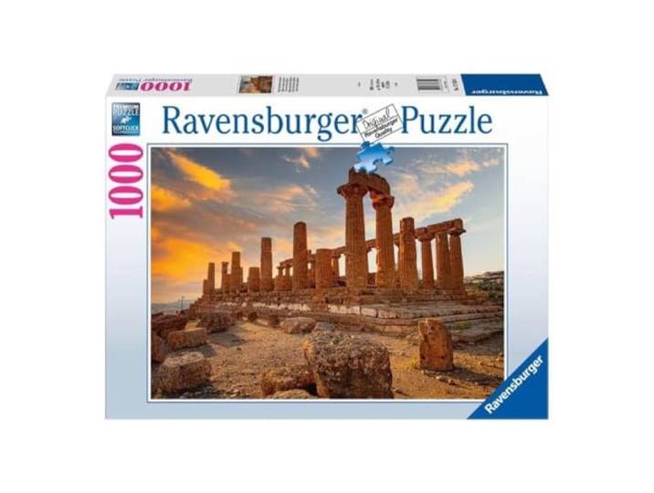 Ravensburger - Puzzel Val van de Tempel, Agrigent, puzzel met 1000 stukjes, puzzel voor volwassenen, puzzels en hobby's, cadeaus voor volwassenen, 70 x 50 cm