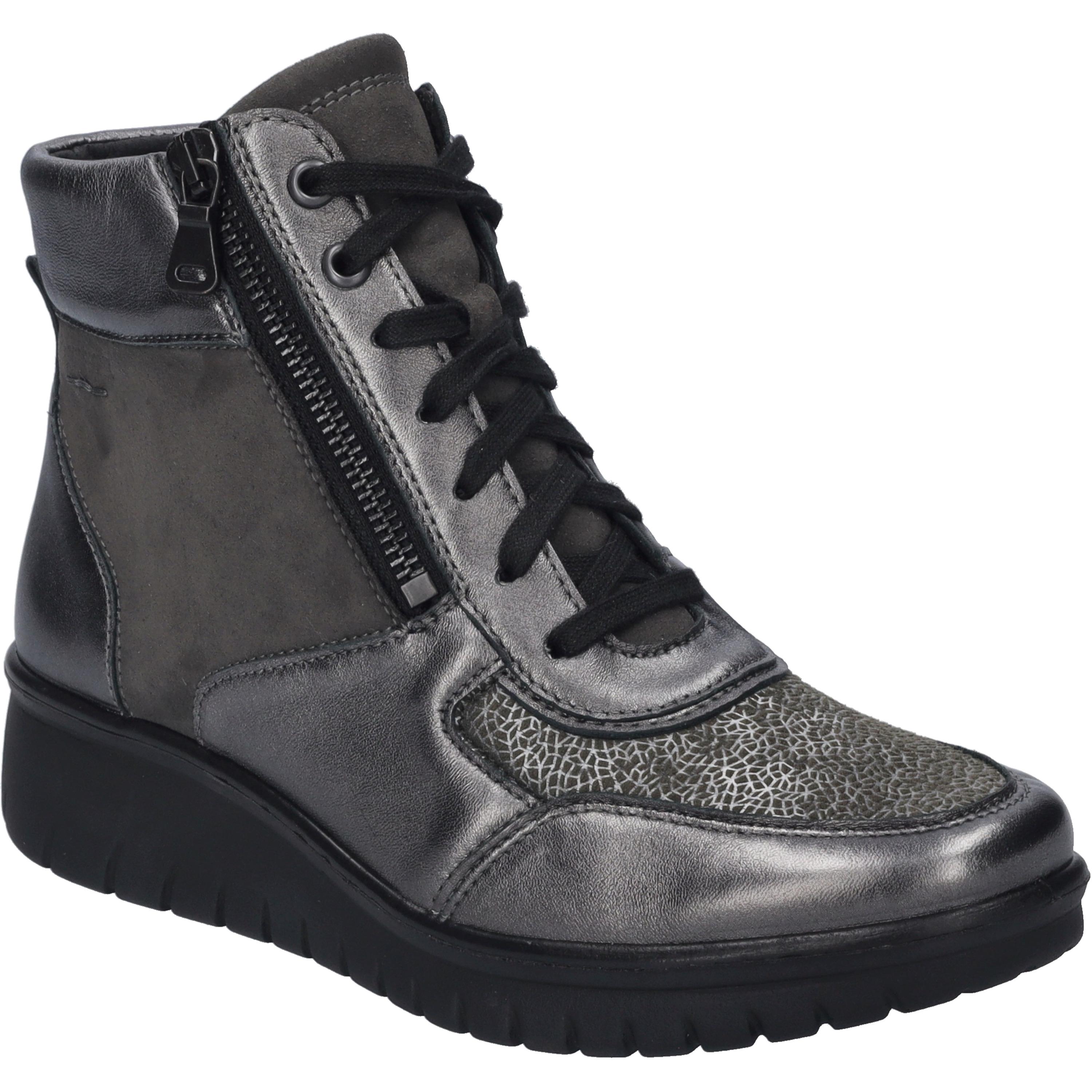 JOSEF SEIBEL Calais 02 | Stiefelette für Damen | Grau Calais 02, anthrazit-kombi