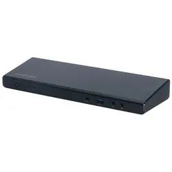 2-Power USB-C & USB-A Triple 4K Docking Station (USB-C, 3 Ports), Dockingstation + USB Hub, Schwarz