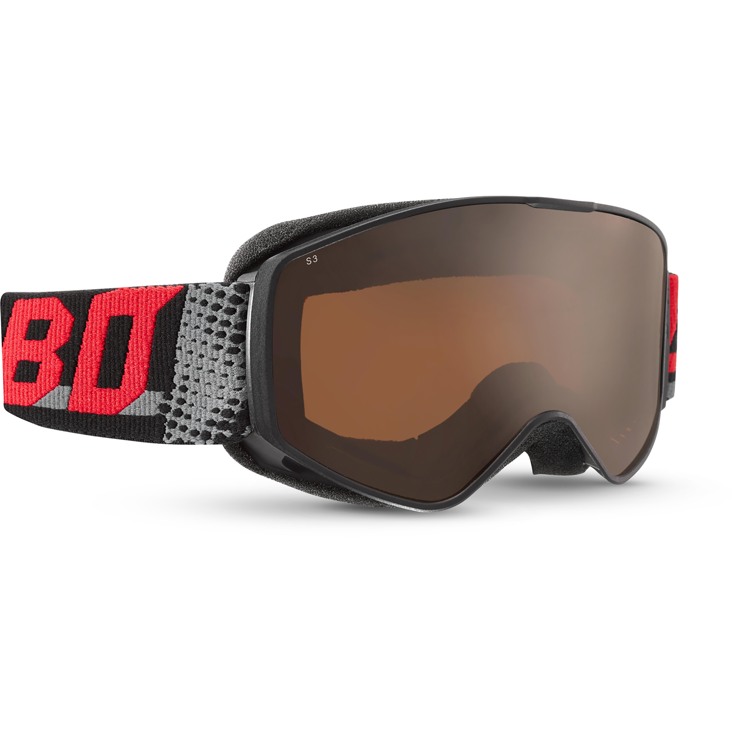 Julbo Atome 3 Skibrille Kinder Skibrillen schwarz-rot braun Größe S Skifahren | Rodeln | Freeride | Splitboard